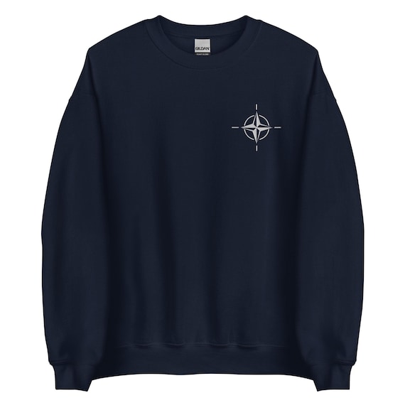 NATO Symbol Sweatshirt Embroidered Crewneck Pullover Sweater NATO OTAN North Atlantic Treaty Organization Multiple Colors Etsy