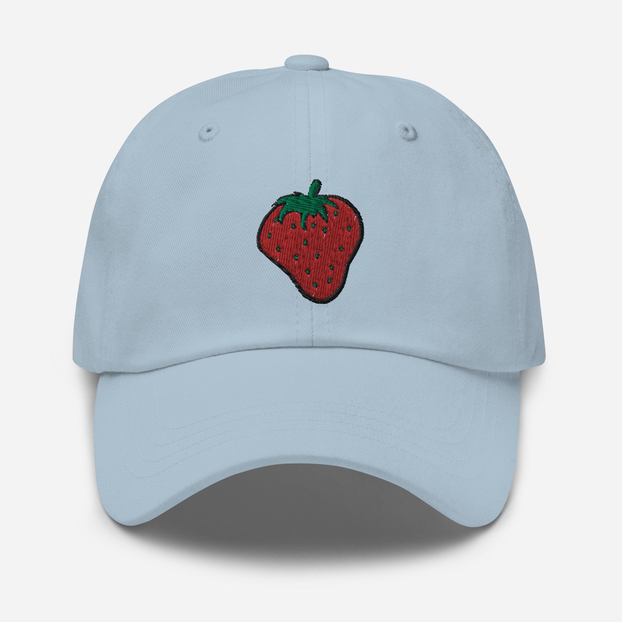 Strawberry Embroidered Men Women Dad Hat Cotton Adjusted Snapback