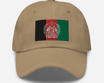 Afghanistan Flag Hat, Afghan Flag Embroidered Cap, Afghan Gifts, Afghan American, Afghan Souvenir, Afghanistan Gifts, Kabul, Multiple Colors