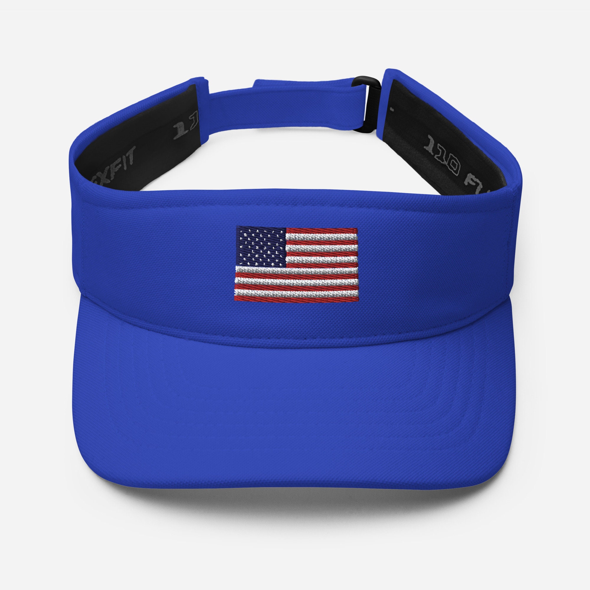 USA Patriotic July 4 American Flag Visor Embroidered Flag Etsy