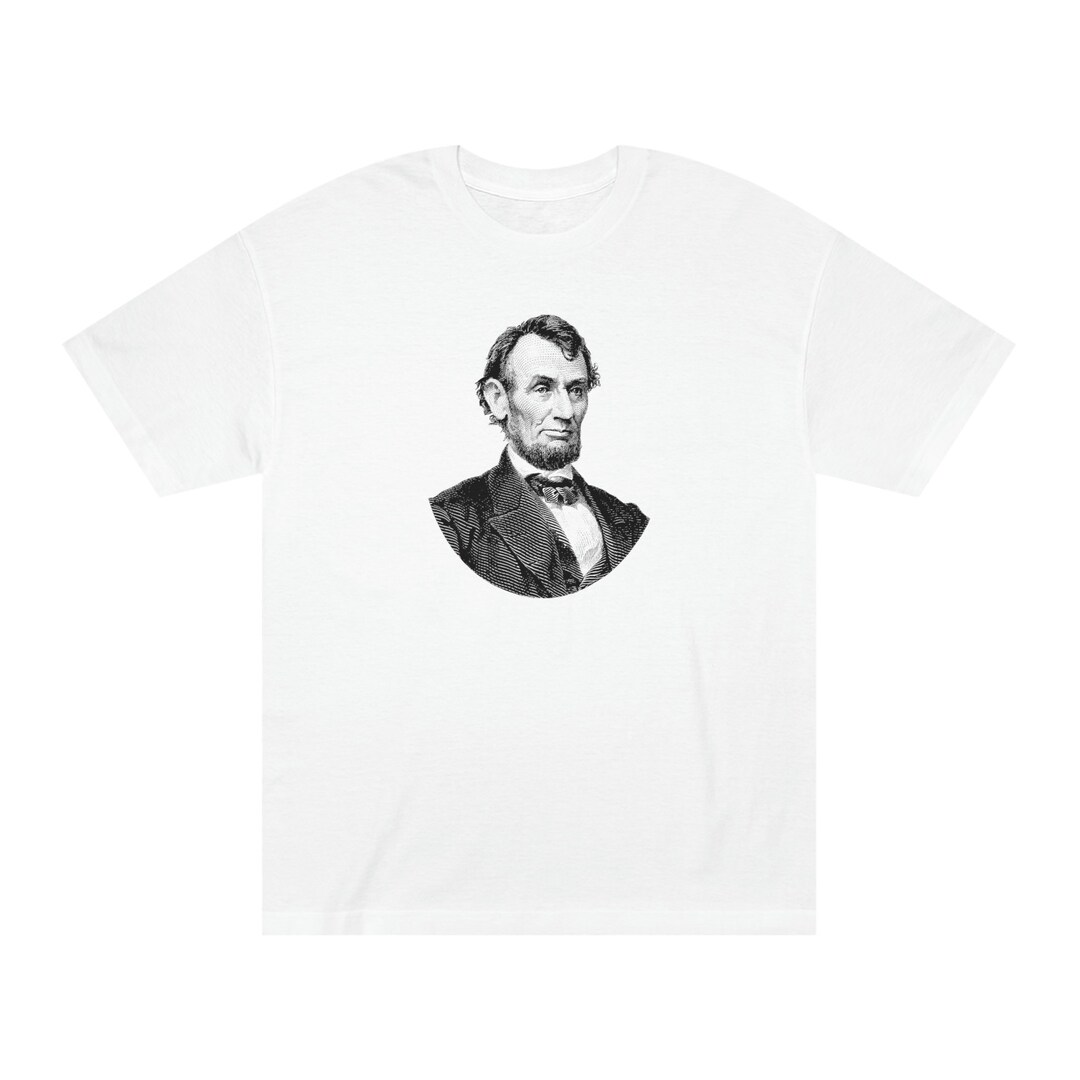 Abraham Lincoln Shirt, Famous President Unisex Cotton Tshirt, Vintage