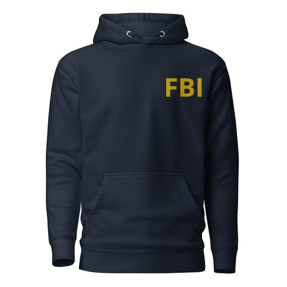 FBI Federal Bureau of Investigation Embroidered Hoodie Sweatshirt