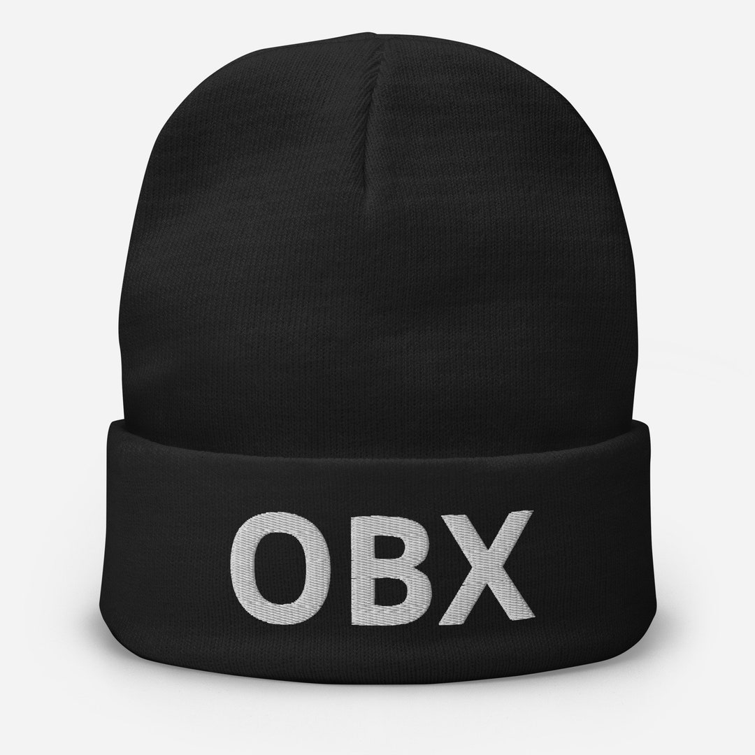 OBX Outer Banks Embroidered Beanie Outer Banks North Carolina Beanie