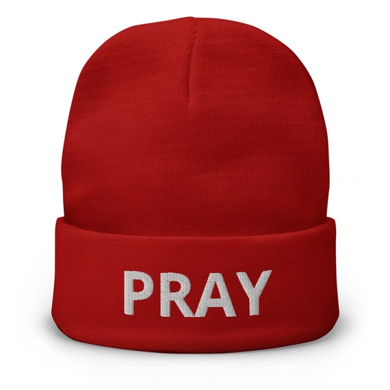 Pray Christian Winter Beanie Hat Pray Christian Winter Beanie Hat