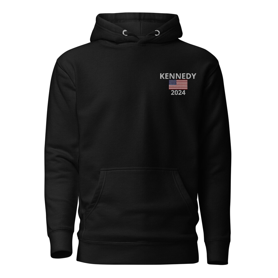 RFK JR 2024 Hoodie, Kennedy 2024 Embroidered Hooded Sweatshirt, Kennedy