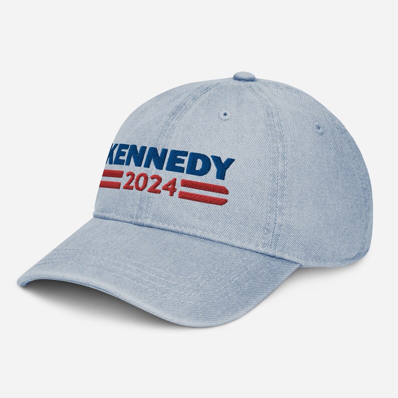 Kennedy 2024 Hat RFK JR 2024 Embroidered Denim Hat Robert F Etsy