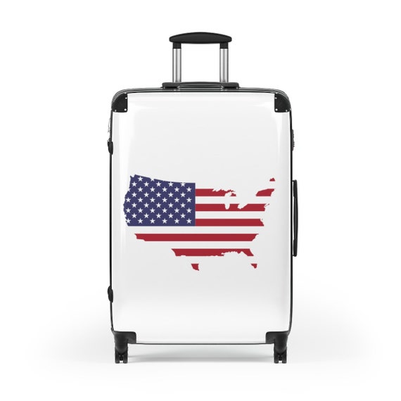 Amerikaanse koffer Amerikaanse vlag koffer VS koffer - Etsy België
