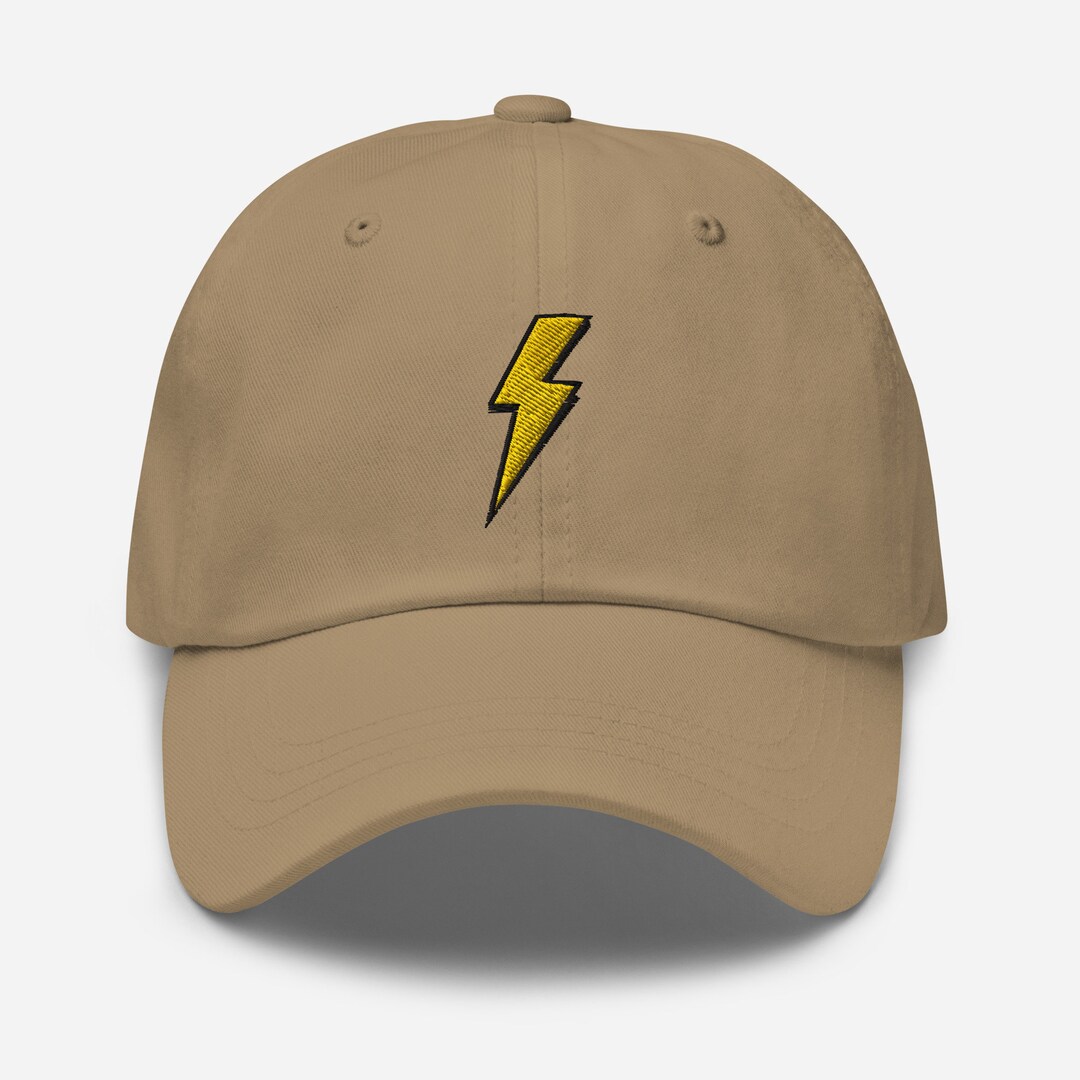 Lightning Bolt Hat Lightning Strike Storm Embroidered Dad Etsy