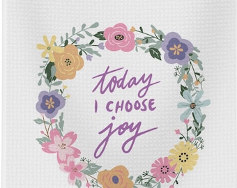 Toalla de cocina cristiana, Hoy elijo la alegría, paño de cocina