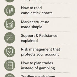 Forex Trading Guide For Beginners, Posters and Journal Included, Trading Gift, Instant Download image 3