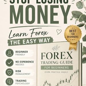 Forex Trading Guide For Beginners, Posters and Journal Included, Trading Gift, Instant Download image 1