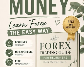 Forex Trading Guide For Beginners, Posters and Journal Included, Trading Gift, Instant Download