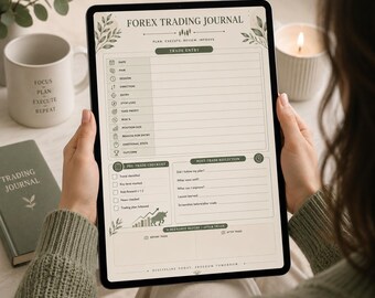 Forex Trading Journal, Digital Planner, GoodNotes and Notability, Day Trading Log, Risk Management Tracker, Instant Download