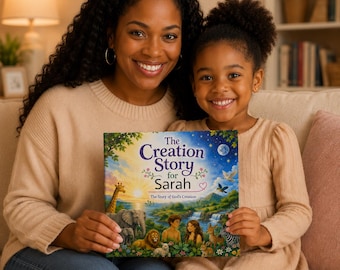 Personalized Christian Children's Book with Name, Bible Stories for Kids, The Creation Story