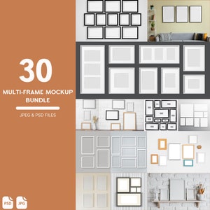 Frame Mockup Bundle, Frame Mockup, Wall Frame Mockup, Poster Mockup, Interior Mockup, Styled Mockup set of 30
