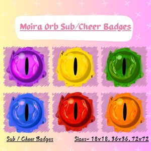 Mythic Moira OW2 - Sub & Cheer Badges
