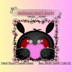 Mothman Heart - Twitch, Discord & Youtube Emote