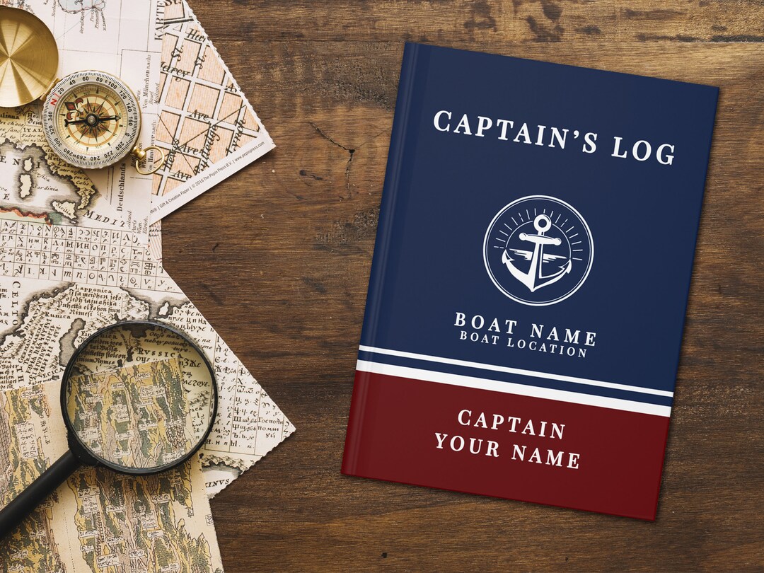 Custom Log Book for Boat Sail Boat Journal Captain's Log Etsy