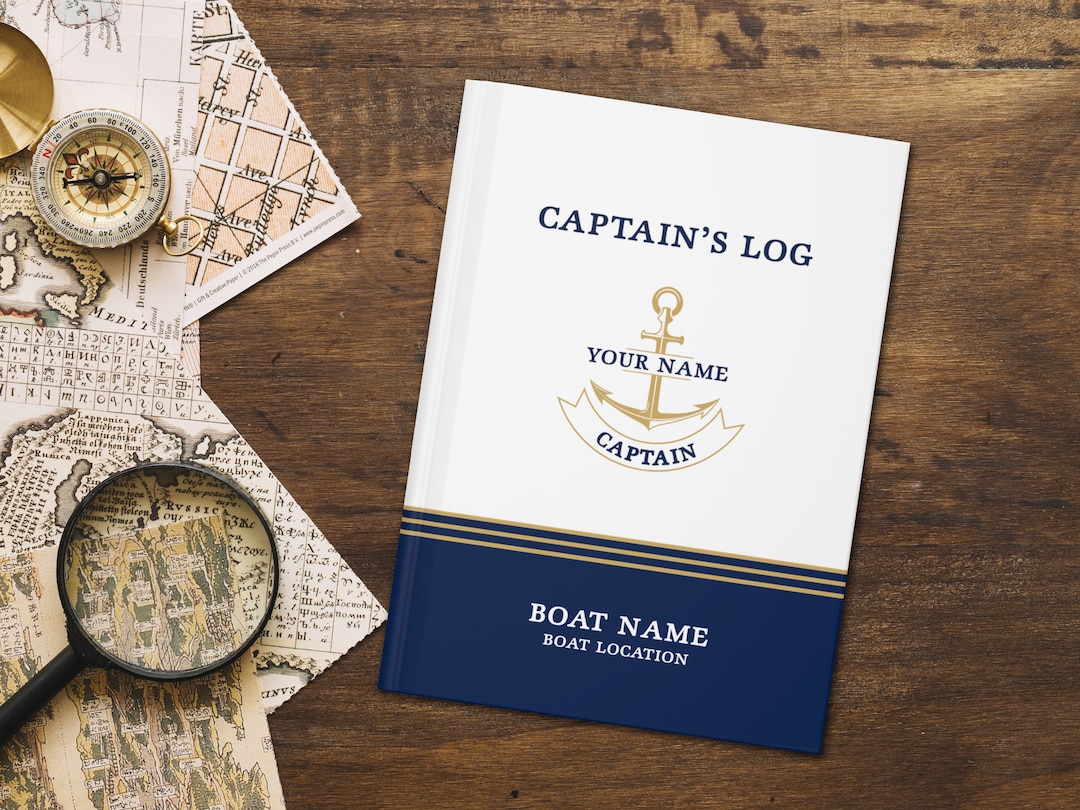 Custom Captain's Log Book: Personalized Boating Journal - Etsy