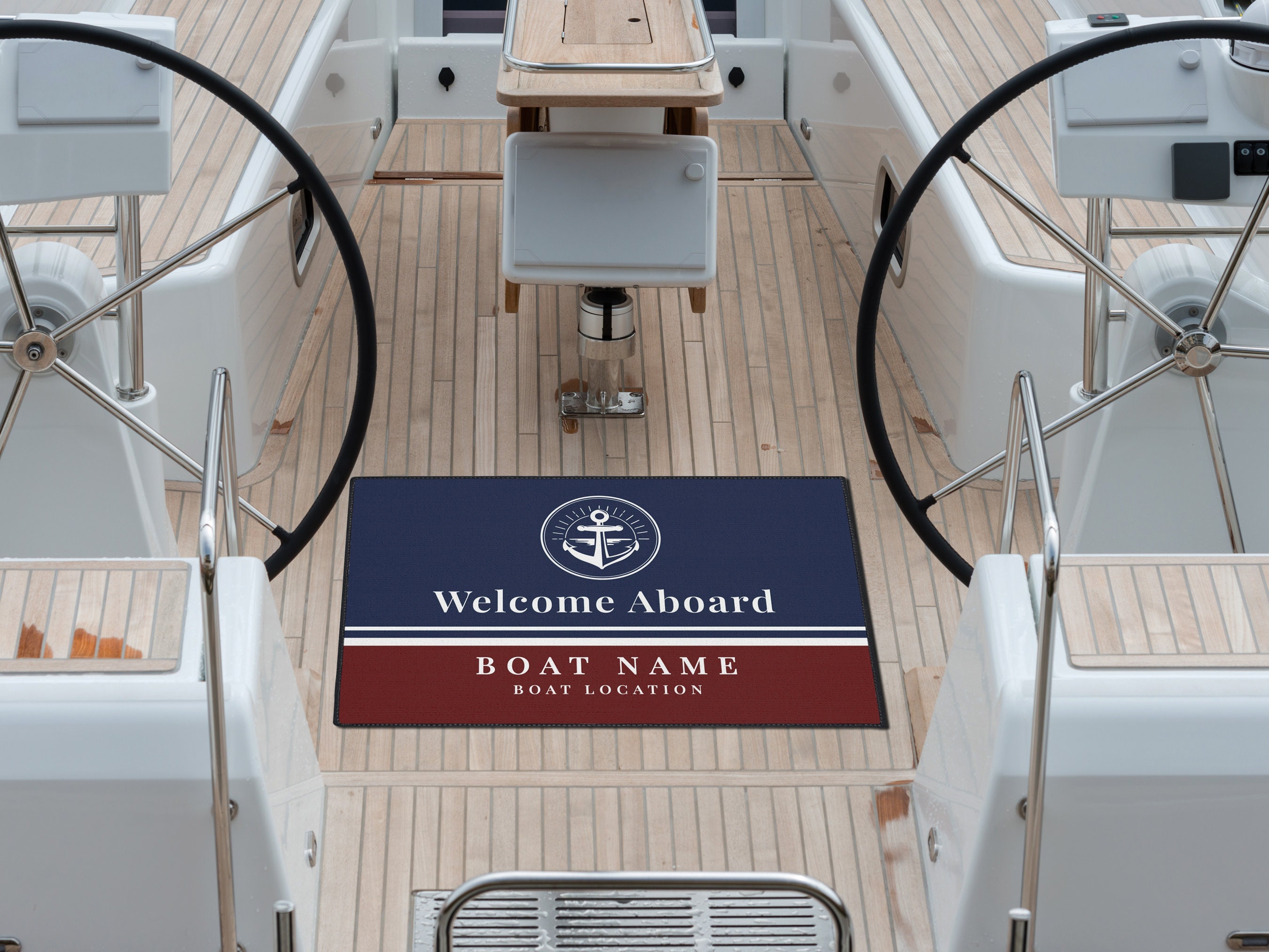Custom Boat Mat Heavy Duty Anchor Mat Boat Owner Gift Etsy