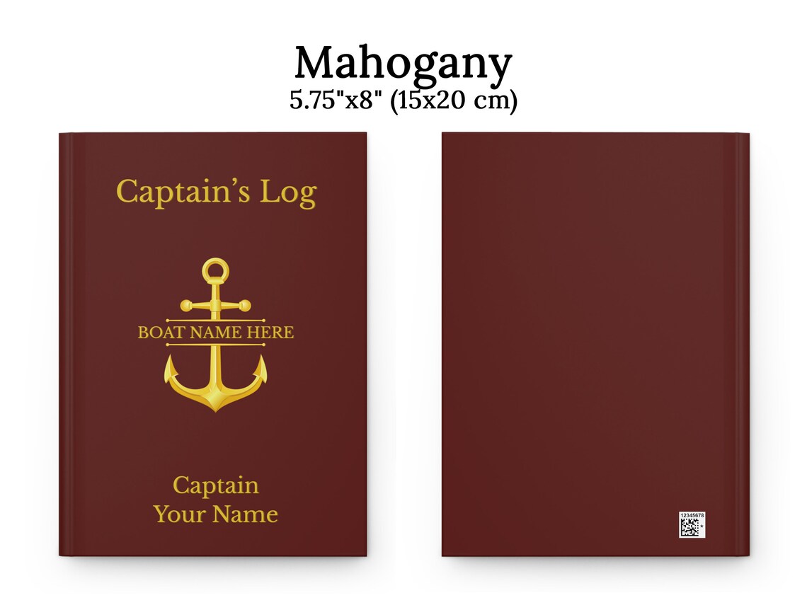 Custom Boat Journal Boating Diary Sailing Log Book Baot Etsy