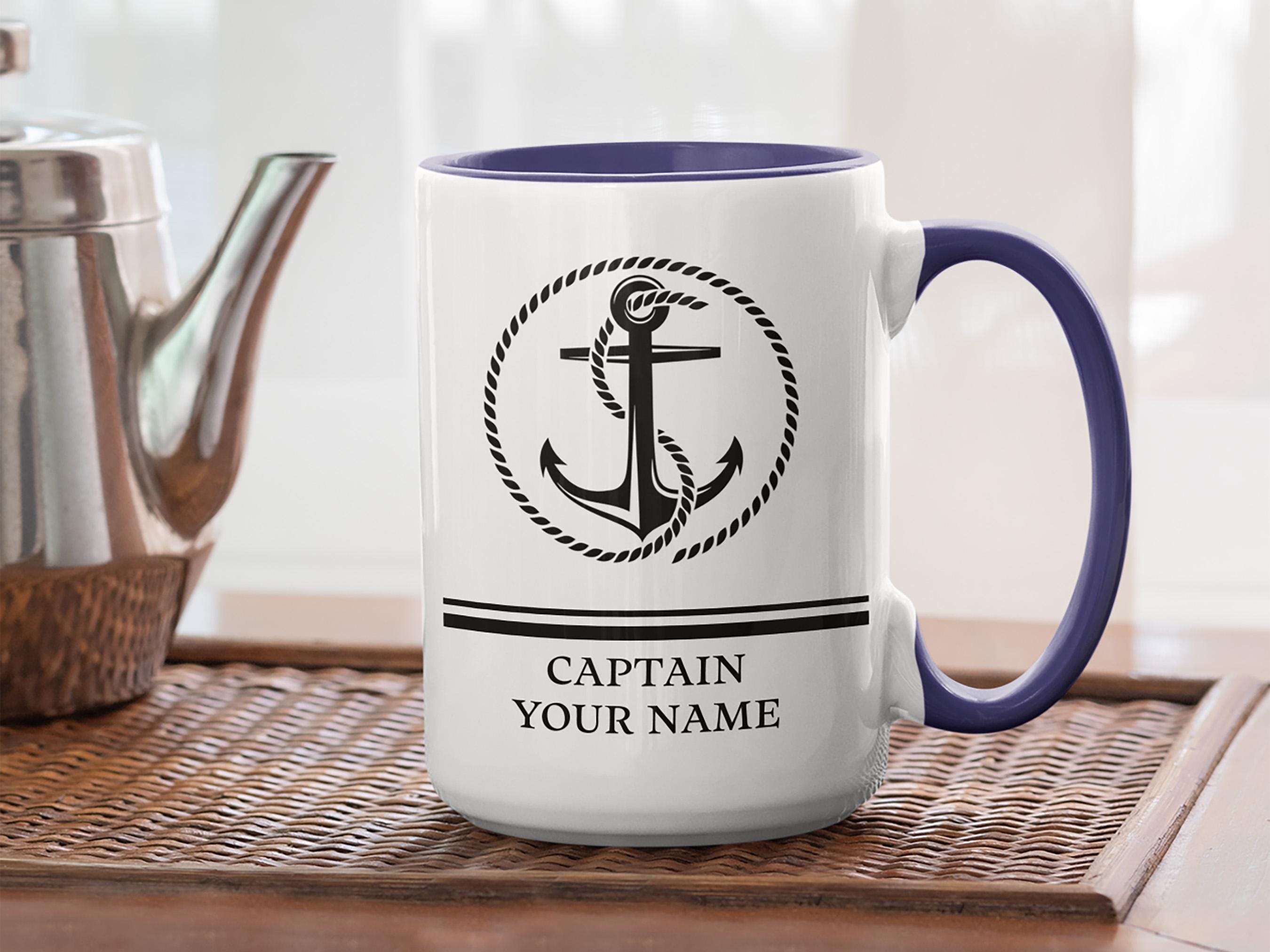 Funny Captain Mug, Sometimes I Wonder: Custom Nautical Anchor Gift - Etsy