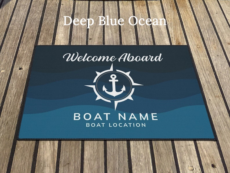 Anchor Boat Mat Heavy Duty Aboard Nautical Yatch Mat Etsy