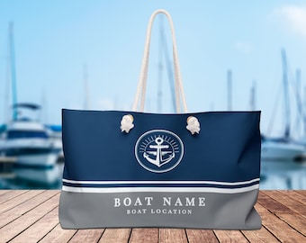 Boottas, aangepaste vaargeschenken, boot canvas tas, bootaccessoires, booteigenaar geschenken, nautische ankertas, zeilgeschenken