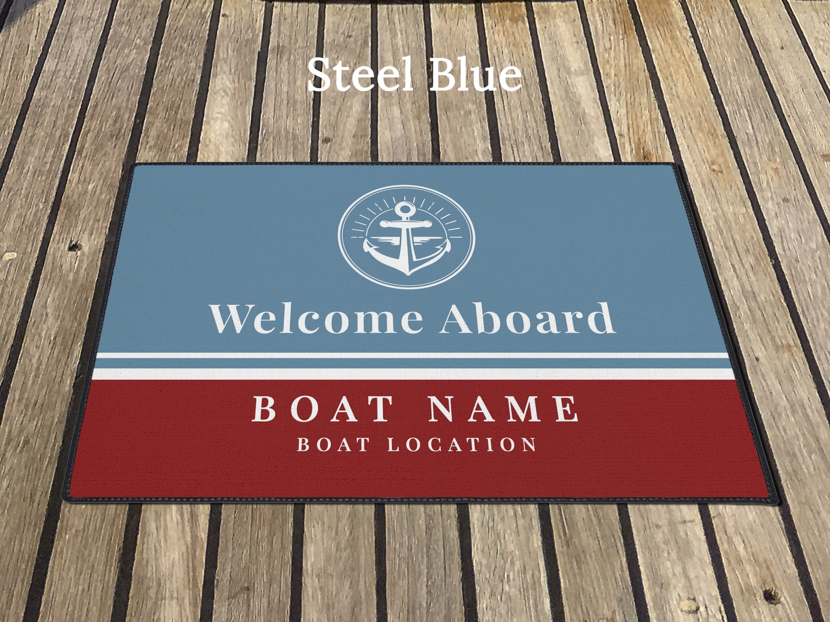 Custom Boat Mat Heavy Duty Anchor Mat Boat Owner Gift Etsy