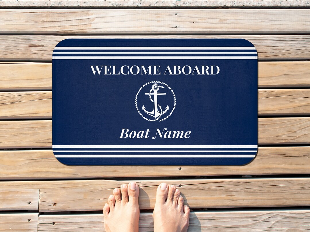 Boat Mat Personalized Aboard Mat Custom Boat Rug Etsy UK