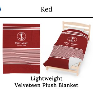 Nautical Decor, Boat Gifts, Personalize Blanket for Boaters, Custom Boat Blanket, Sailboat Gift