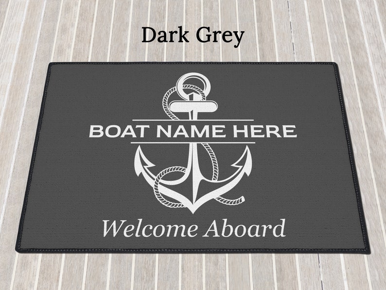 Custom Boat Mat Boat Gift Aboard Rug Etsy