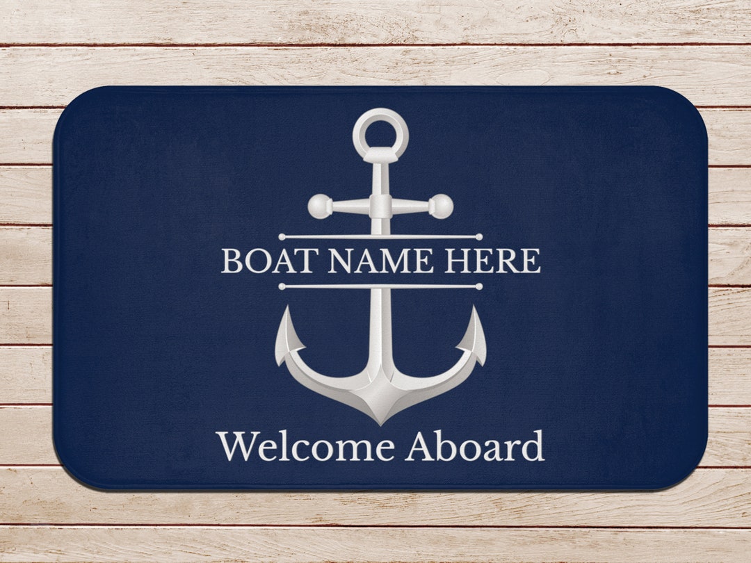 Custom Boat Mat Boat Accessories Personalized Boat Gift for Etsy