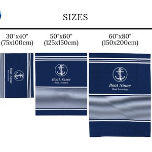 Nautical Decor, Boat Gifts, Personalize Blanket for Boaters, Custom Boat Blanket, Sailboat Gift