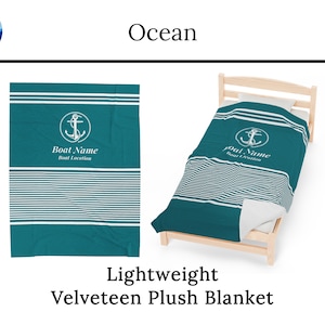 Nautical Decor, Boat Gifts, Personalize Blanket for Boaters, Custom Boat Blanket, Sailboat Gift