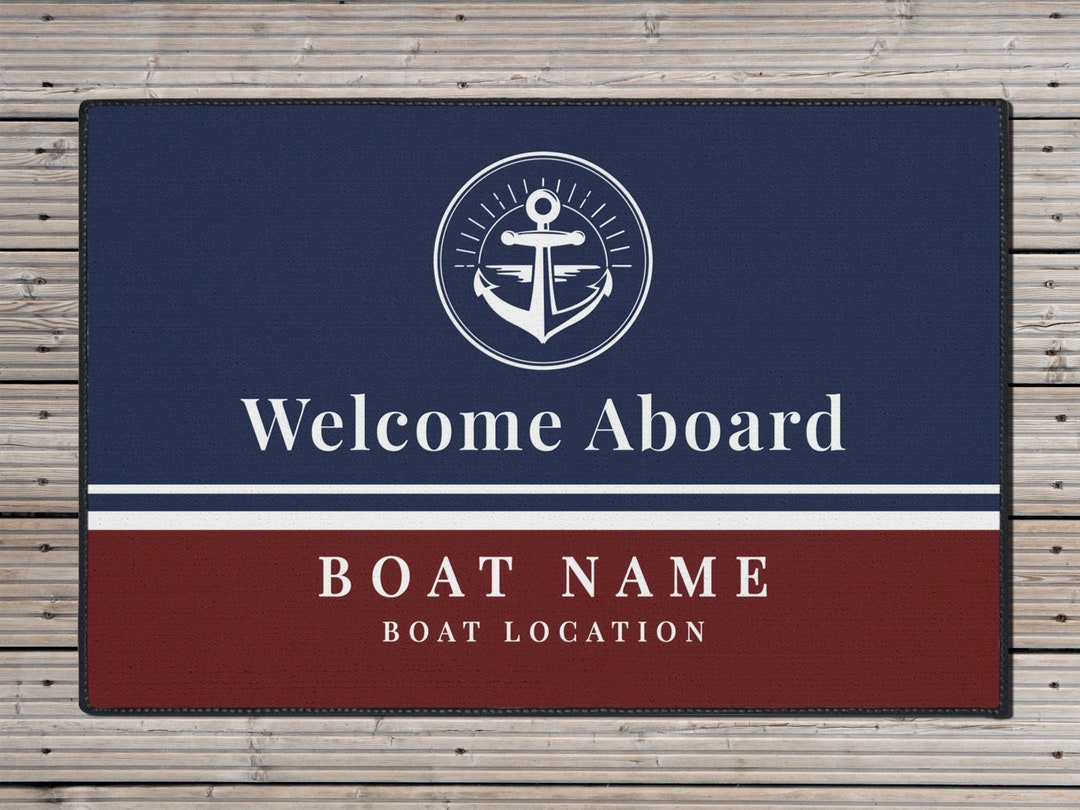 Custom Boat Mat Heavy Duty Anchor Mat Boat Owner Gift Etsy