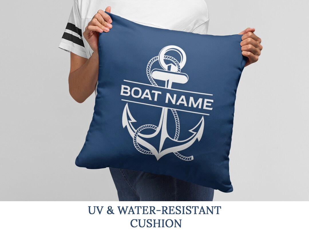Custom Outdoor Boat Pillow, Boat Accessories, Boat Gift for Women
