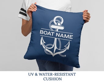 Custom Outdoor Boat Pillow, Boat Accessories, Boat Gift for Women, Sailing Gifts for New Boat Owners