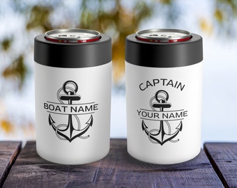 Nautische blikhouders, bootcadeau voor zeilers, bootblikkoelers, aangepaste biercosy, drankhouder