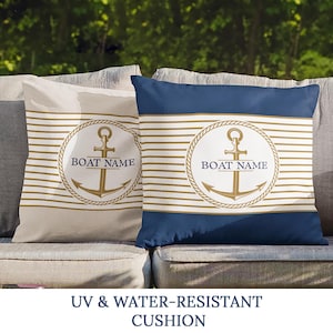 Custom Boat Pillow: Nautical Accessories, UV & Water-Resistant Cushion