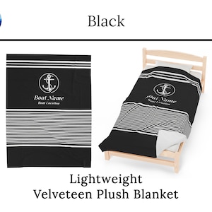 Nautical Decor, Boat Gifts, Personalize Blanket for Boaters, Custom Boat Blanket, Sailboat Gift
