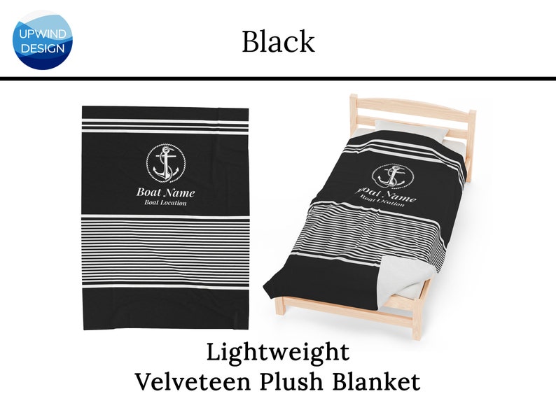 Nautical Decor, Boat Gifts, Personalize Blanket for Boaters, Custom Boat Blanket, Sailboat Gift