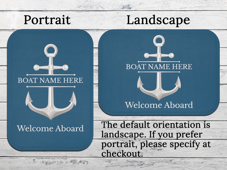 Custom Mat for Boat Personalized Boat Gift for Etsy