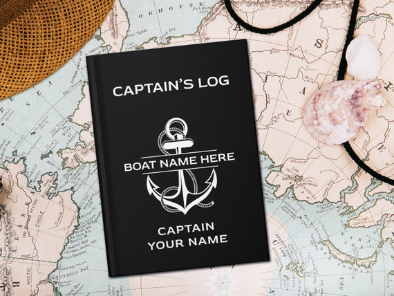 Boat Log Book, Sailing Gift, Captain's Log, Boat Gifts for Men, Fishing Log  Book, Ship Journal 