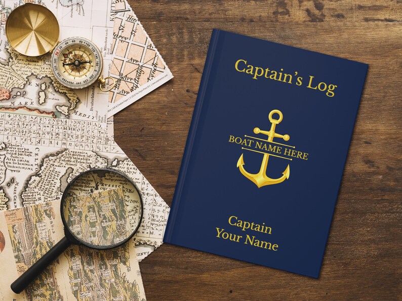 Custom Boat Journal Boating Diary Sailing Log Book Baot Etsy