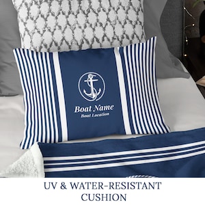 Custom Boat Pillow: Nautical Accessories, UV & Water-Resistant Cushion