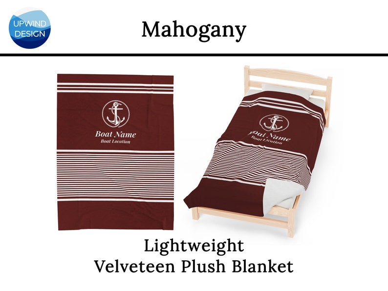 Nautical Decor, Boat Gifts, Personalize Blanket for Boaters, Custom Boat Blanket, Sailboat Gift