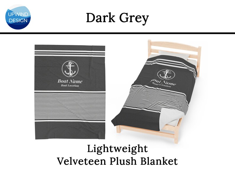 Nautical Decor, Boat Gifts, Personalize Blanket for Boaters, Custom Boat Blanket, Sailboat Gift