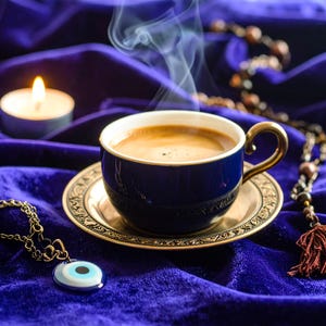 Lettura del caffè turco, lettura dettagliata della tazza di caffè turco, lettura del cartomante, lettura del caffè, lettura dell'amore futuro, lettura dei tarocchi