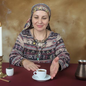 Türkische Kaffeelesung (Tasseografie) | Foto hochladen Psychic Cup Reading für Liebe & Zukunft | PDF am selben Tag